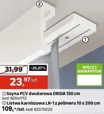 Leroy Merlin Szyna pcv dwutorowa drida oferta