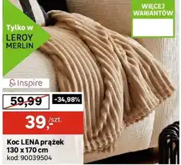 Leroy Merlin Inspire Koc lena prążek oferta