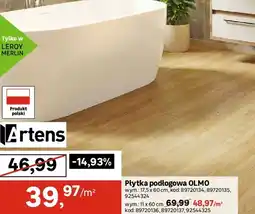 Leroy Merlin Artens Płytka podłogowa olmo oferta