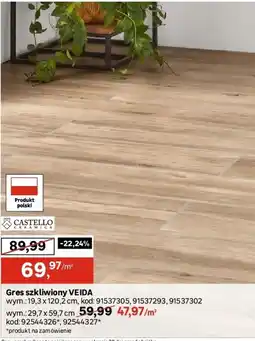 Leroy Merlin Castello ceramica Gres szkliwiony veida oferta
