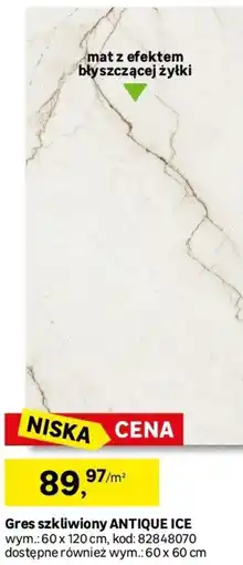 Leroy Merlin Gres szkliwiony antique ice oferta