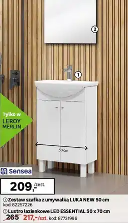 Leroy Merlin Sensea Zestaw szafka z umywalką luka new oferta