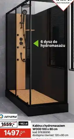 Leroy Merlin Savana Kabina z hydromasażem wood oferta