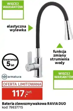 Leroy Merlin Kfa Armatura Bateria zlewozmywakowa ravia duo oferta