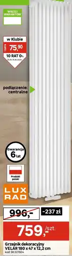 Leroy Merlin Lux rad Grzejnik dekoracyjny velar oferta
