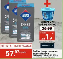 Leroy Merlin Atlas Podkład żelowy cementowy samopoziomujący sms 60 ultra oferta