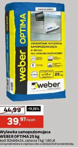 Leroy Merlin Weber Optima Wylewka samopoziomująca oferta