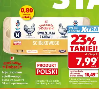 Kaufland Stąd takie Dobre! Jaja z chowu ściółkowego klasa wagowa M oferta