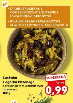 Kaufland Surówka z ogórka kiszonego z dressingiem musztardowym i żurawiną oferta