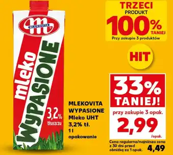 Kaufland Mlekovita Wypasione Mleko UHT 3,2% tł. oferta