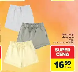 Carrefour Tex Bermudy dziecięce oferta
