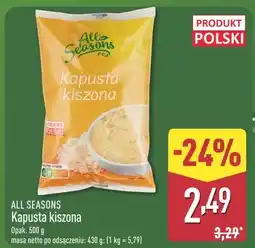 ALDI All Seasons Kapusta kiszona oferta