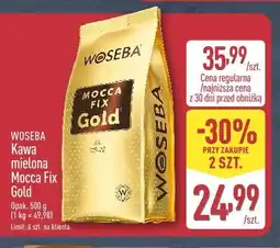 ALDI WOSEBA Kawa mielona Mocca Fix Gold oferta