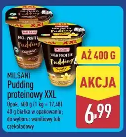 ALDI Milsani Pudding proteinowy XXL oferta