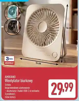 ALDI AMBIANO Wentylator biurkowy oferta