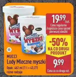 ALDI MUCCI Lody Mleczne myszki oferta