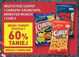 ALDI WSZYSTKIE CHIPSY I CHRUPKI CRUNCHIPS, MONSTER MUNCH I CURLY oferta