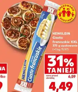 Kaufland Henglein Ciasto francuskie XXL oferta