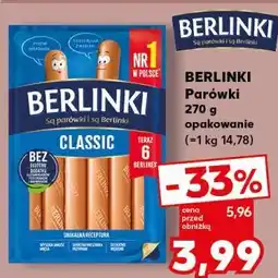 Kaufland Parówki berlinki oferta