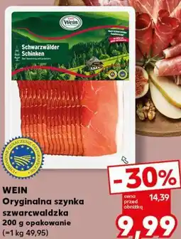 Kaufland Oryginalna szynka szwarzwaldzka oferta