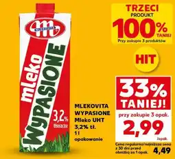 Kaufland MLEKOVITA WYPASIONE Mleko UHT 3,2% tł oferta