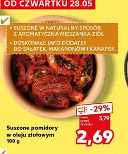 Kaufland Suszone pomidory w oleju ziołowym oferta