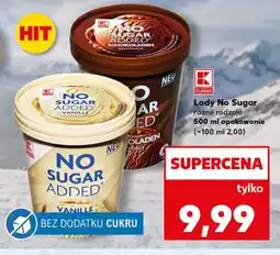 Kaufland K-Classic Lody No Sugar oferta