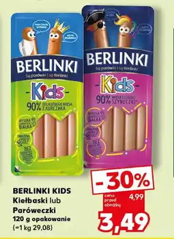 Kaufland Berlinki Kids Kiełbaski lub Paróweczki oferta