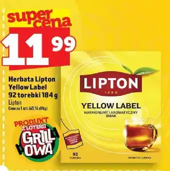 Topaz Herbata Lipton Yellow Label oferta
