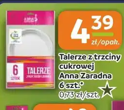 Społem Częstochowa Talerze z trzciny cukrowej Anna Zaradna 6-pak oferta