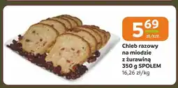 Społem Częstochowa Chleb razowy na miodzie z żurawiną Społem oferta