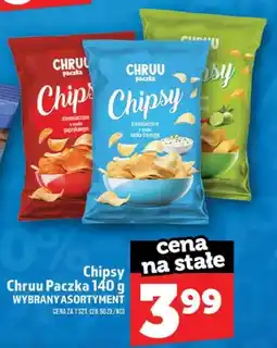 Topaz Chipsy Chruu Paczka o smaku paprykowym oferta