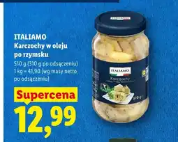 Lidl Karczochy w oleju po rzymsku ITALIAMO oferta