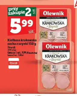 Topaz Kiełbasa krakowska sucha z szynki Olewnik oferta