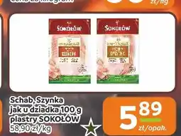 Społem Częstochowa Schab jak u dziadka plastry SOKOŁÓW oferta