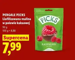 Lidl Liofilizowana malina w polewie kakaowej Pergale Picks oferta