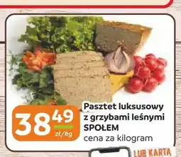 Społem Częstochowa Pasztet luksusowy z grzybami leśnymi Społem oferta