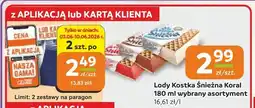 Społem Częstochowa Lody Kostka Śnieżna Koral oferta