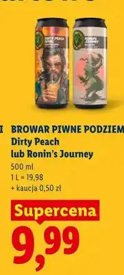 Lidl Piwo Piwne Podziemie Dirty Peach oferta
