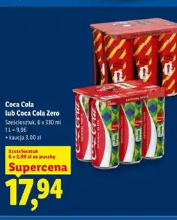 Lidl Napój gazowany Coca Cola 6-pak oferta