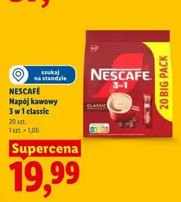 Lidl Napój kawowy Nescafé 3 w 1 classic oferta