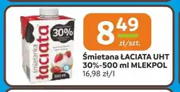 Społem Częstochowa Śmietana Łaciata UHT 30% Mlekpol oferta