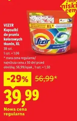 Lidl Kapsułki do prania kolorowych tkanin Vizir XL oferta