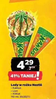 Netto Lody w rożku Kaktus Nestlé oferta
