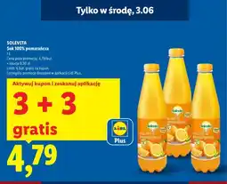 Lidl Sok 100% pomarańcza Solevita oferta