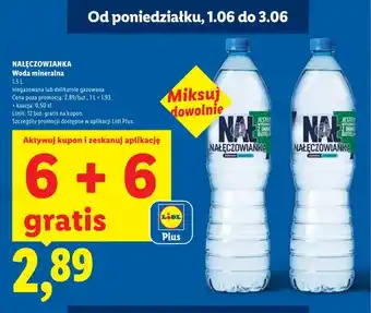 Lidl Woda mineralna niegazowana Nałęczowianka oferta