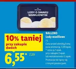 Lidl Lody waniliowe Ballino oferta