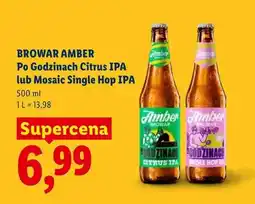 Lidl Piwo Amber Po Godzinach Citrus IPA oferta