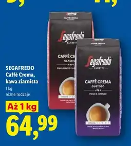 Lidl Kawa ziarnista Caffè Crema Classico SEGAFREDO oferta