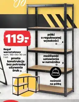 Netto Regał warsztatowy TECHLINER wym. 180x90x40cm nośność na półkę oferta
